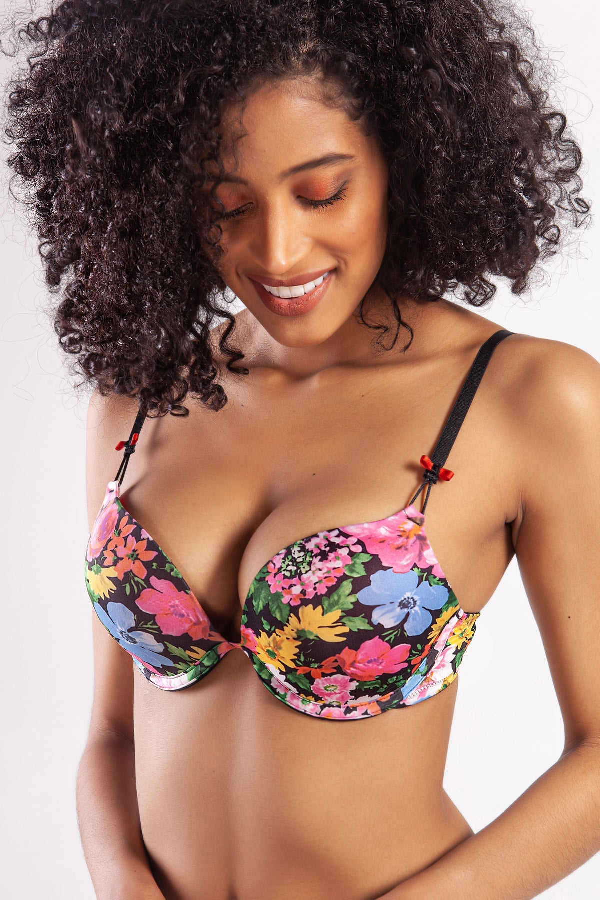Garden Heavy Push up Bra 171-040 Çiçekli