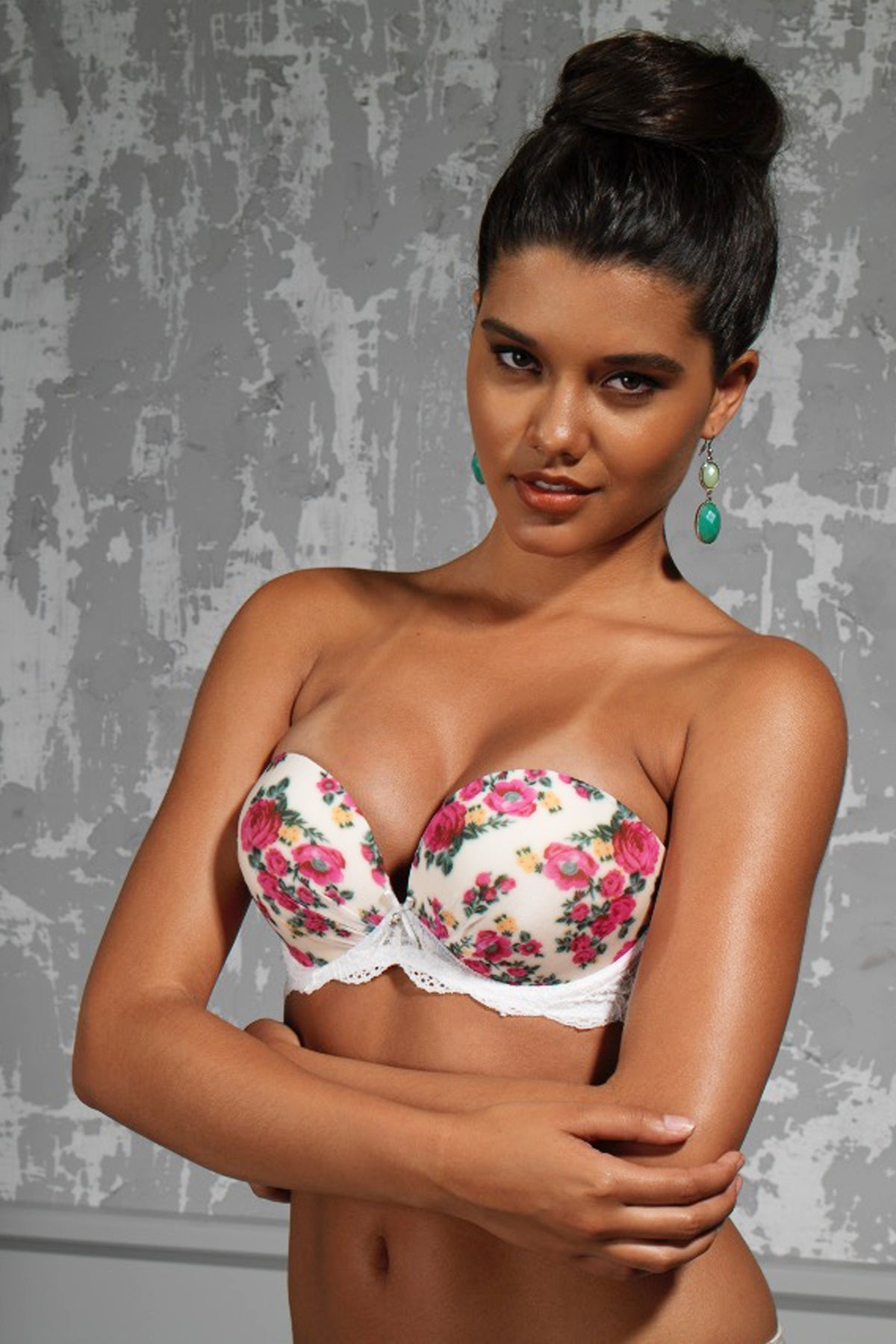 Gardenia Balconette Heavy Push Up Bra 127-012 Krem