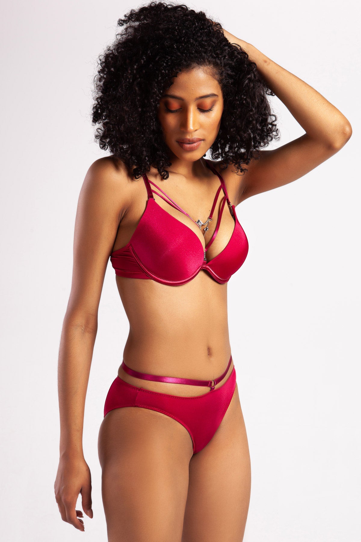 Gorbus Foam Cup Push Up Bra 115-053 Bordo