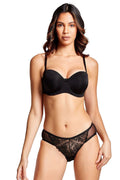 Gabriella Balconette Foam Cup Bra 128-028 Siyah