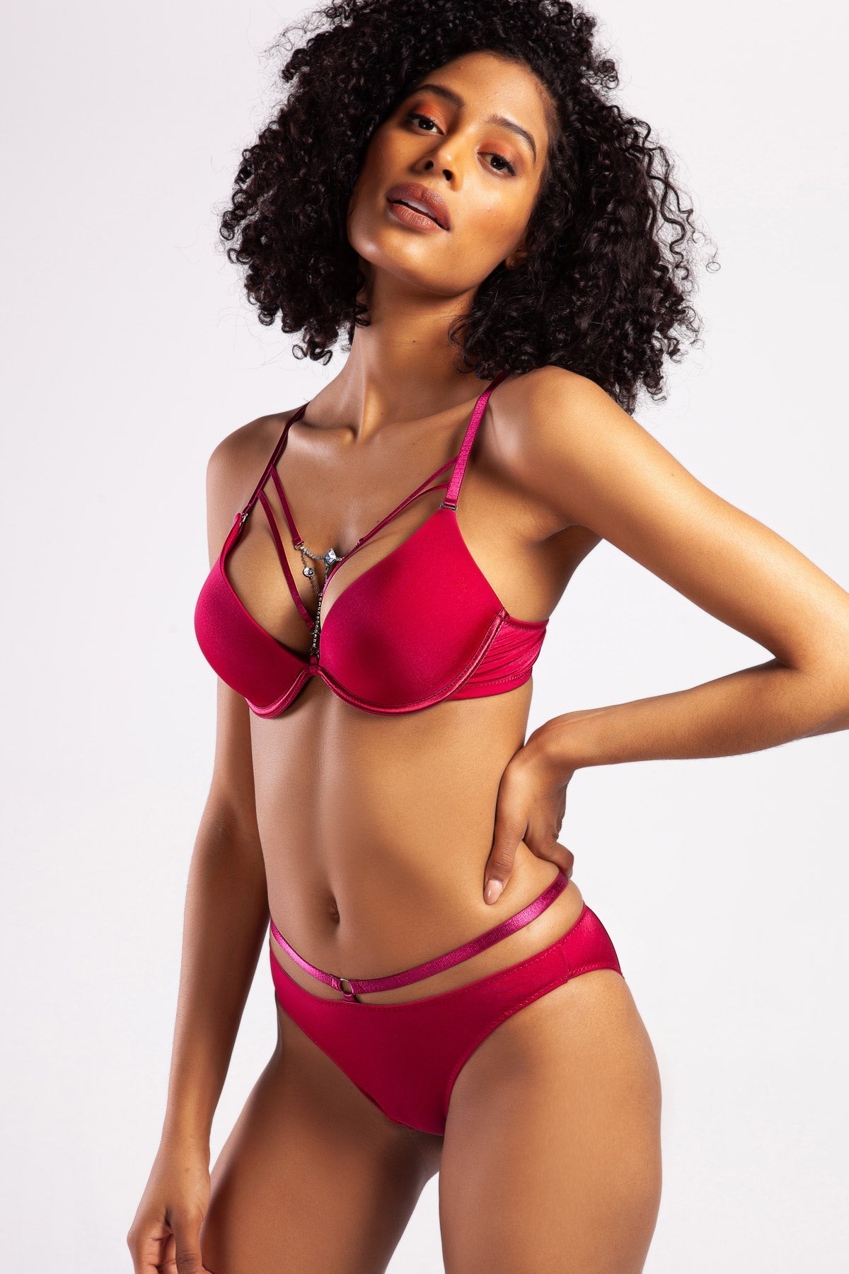 Gorbus Foam Cup Push Up Bra 115-053 Bordo