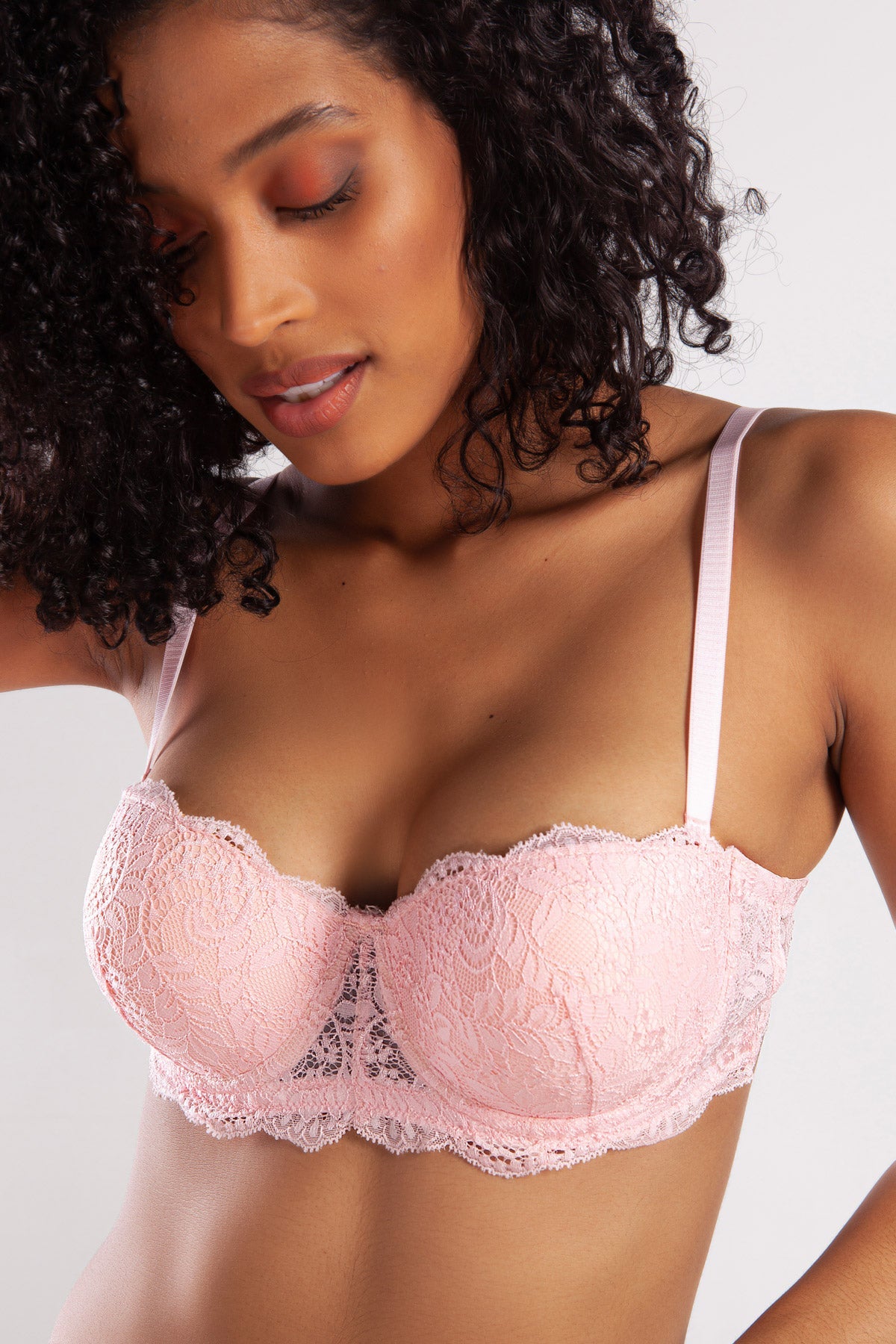 Gcolors Push Up Strapless Bra 121-006 Açık Pembe