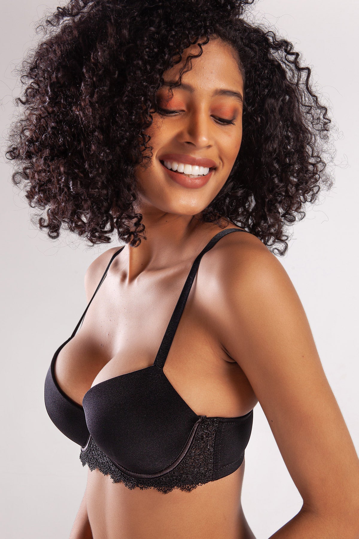 Garland Big size Plunge Bra 160-036 Siyah
