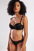 Gcolors Balconette Foam Push Up Bra 127-006 Siyah